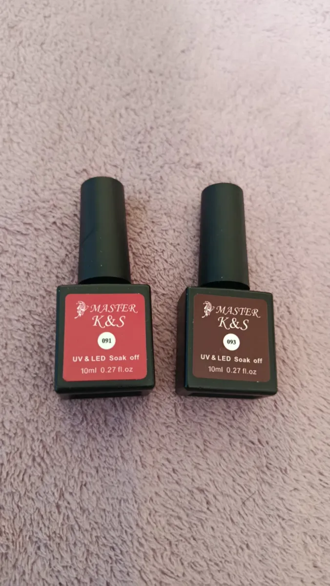 Esmalte em Gel Master K&S UV/LED Soak Off 10ml - Cores 091 e 093