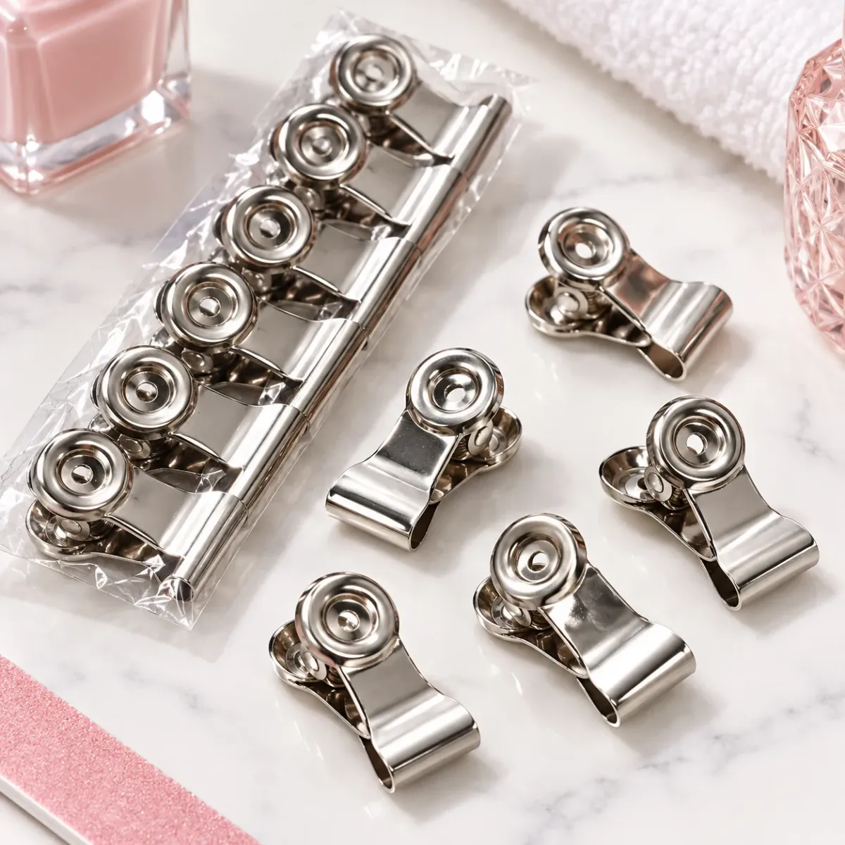 Kit Presilhas Metálicas para Curvatura de Unhas
