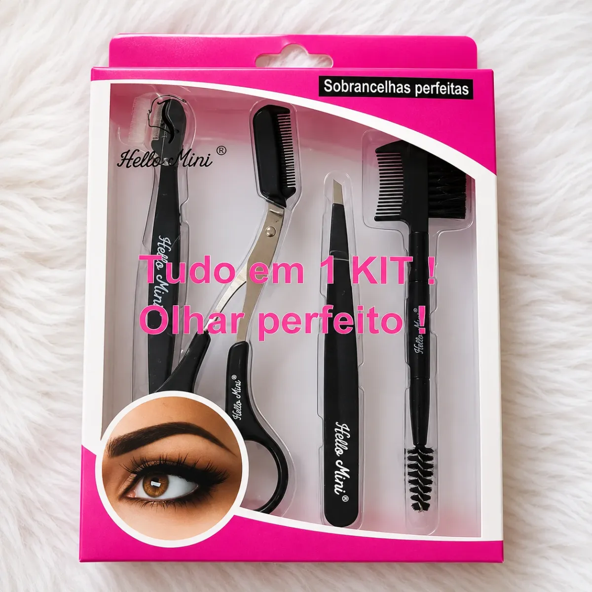 Kit Completo para Sobrancelhas Hello Mini