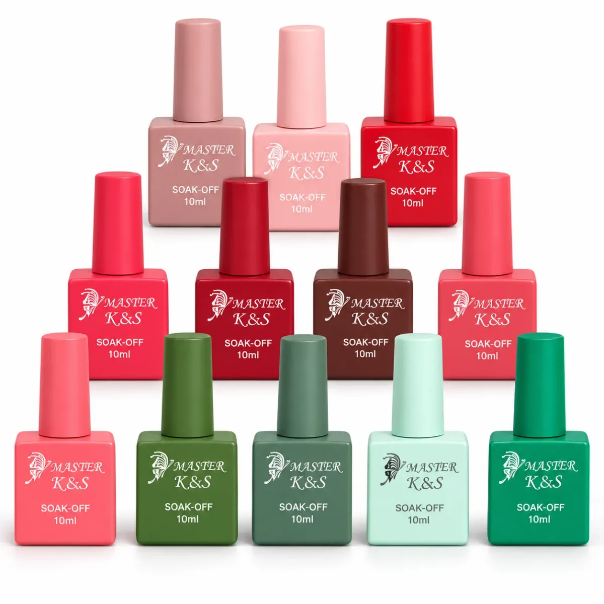 Esmalte em Gel Master K&S UV/LED Soak Off 10ml - Cores variadas