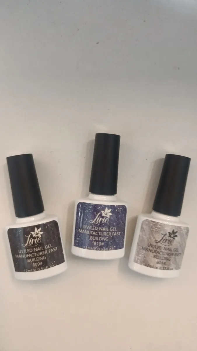 Esmalte em gel - preto .azul escuro