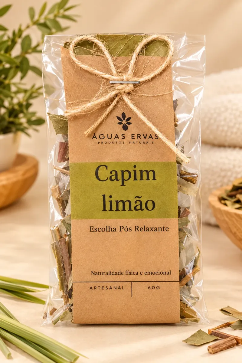 Escalda pés capim limão